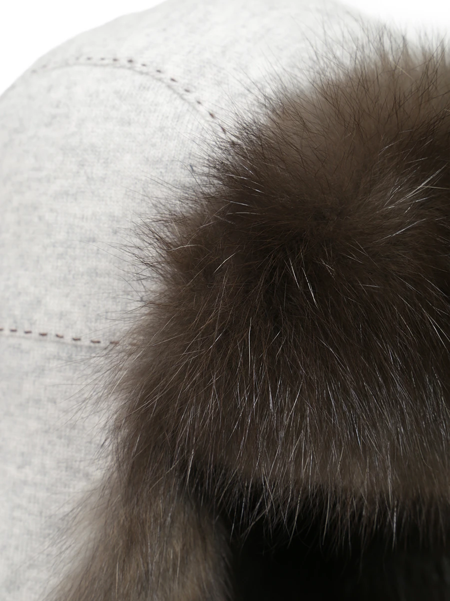 Шапка соболиная EMIL SHABAEV C012 Светло Серый  Фото 3