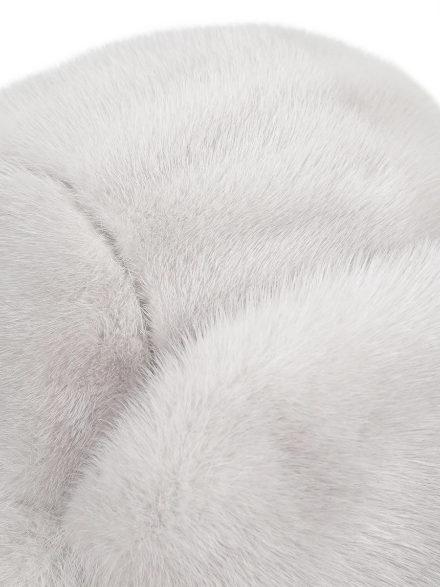 Шапка норковая EMIL SHABAEV С001 Светло Серый  Фото 3