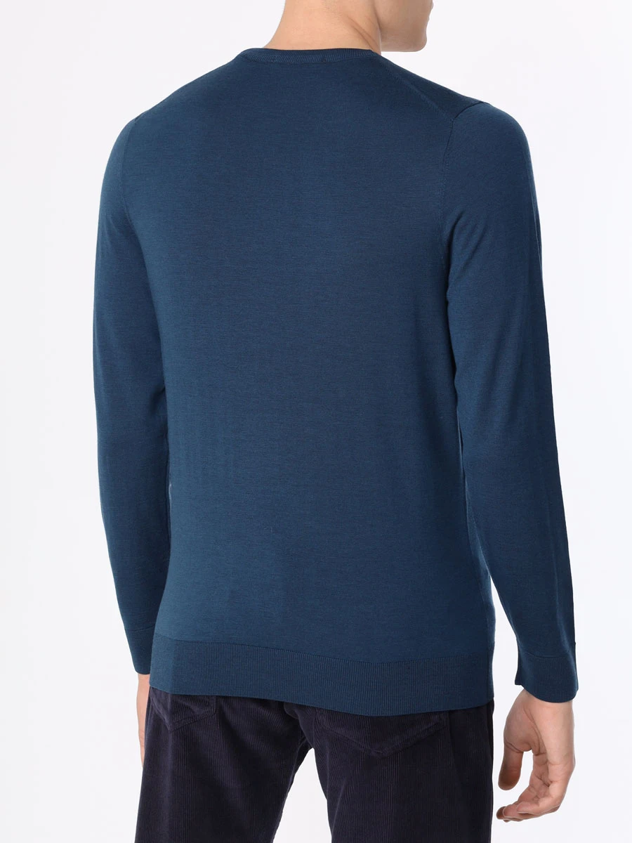 Джемпер шерстяной CUDGI LW 247 C41 Синий  Фото 3