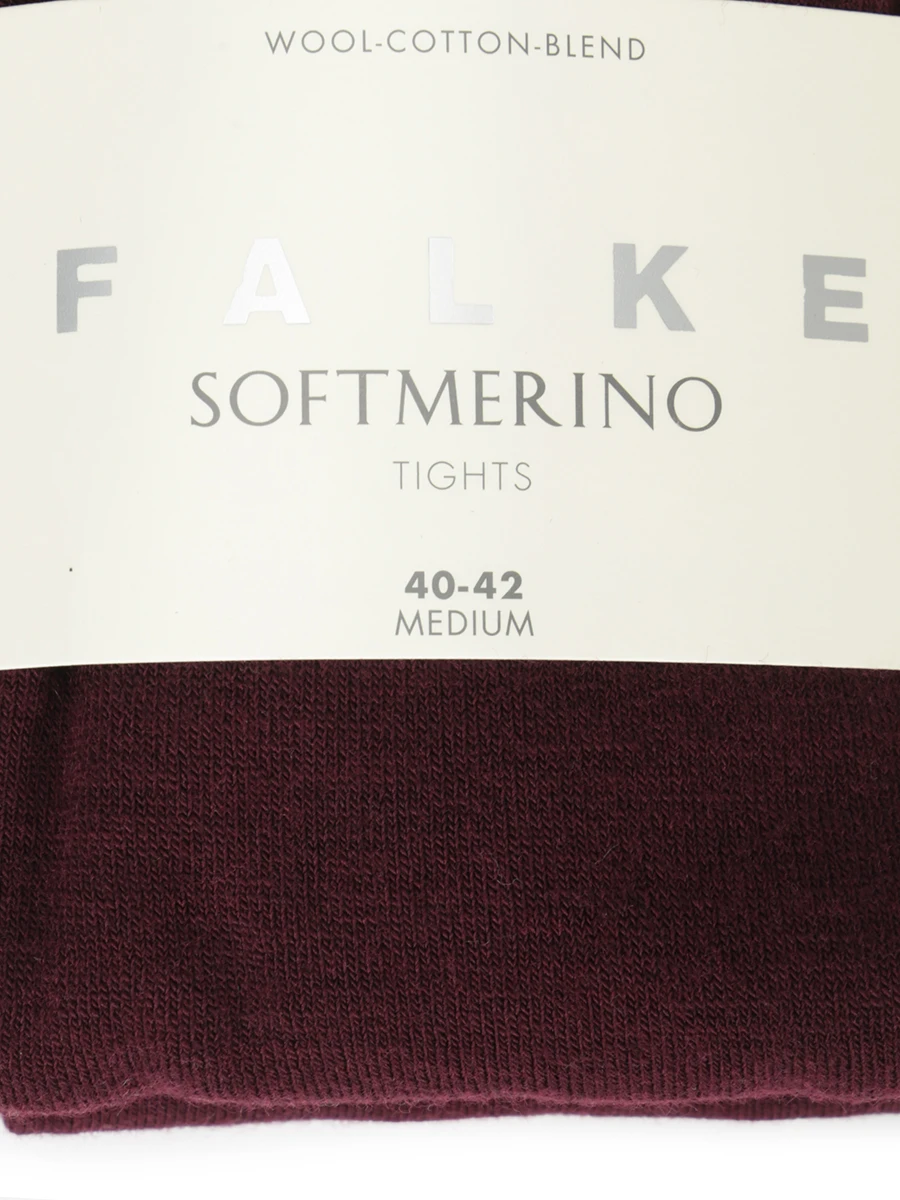 

Колготки из шерсти и хлопка Softmerino, Бордовый, 48425-8596