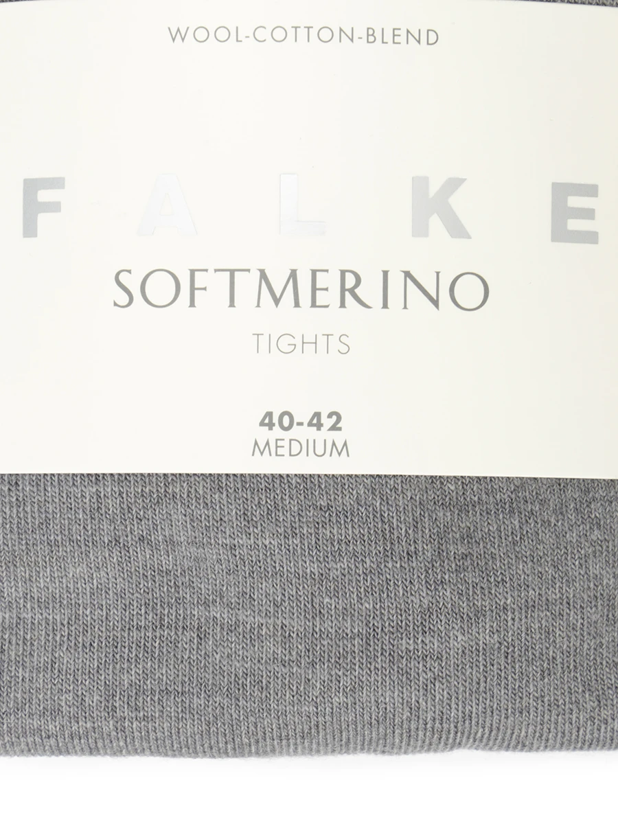 Колготки из шерсти и хлопка Softmerino FALKE 48425-3830, размер 4/38/85B, цвет серый - фото 2