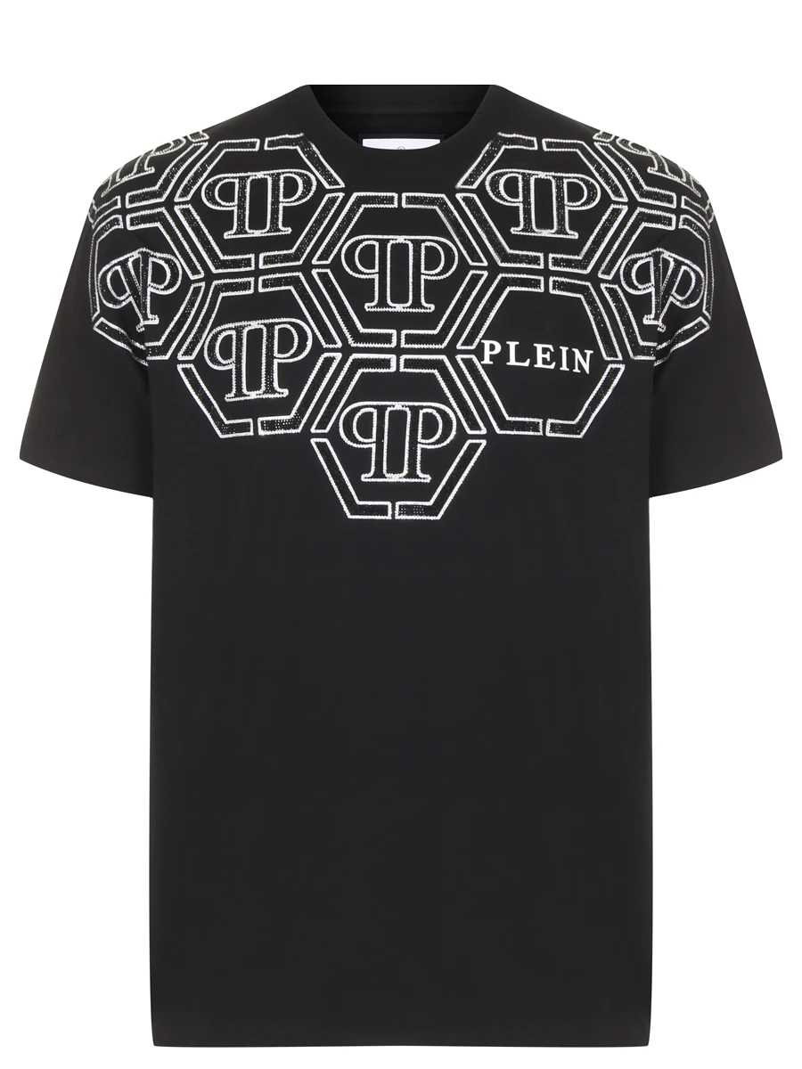 Футболка хлопковая PHILIPP PLEIN MTK6625/02 Черный 