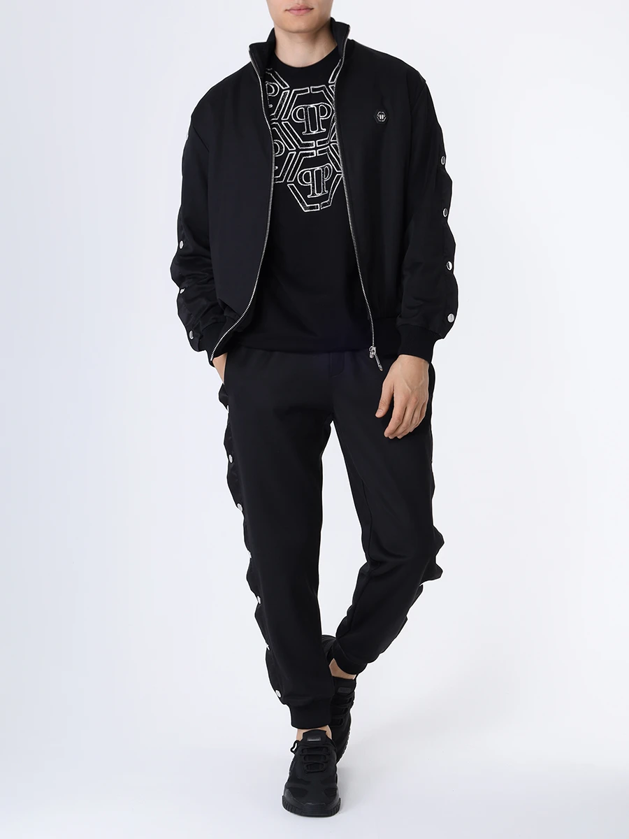 Футболка хлопковая PHILIPP PLEIN MTK6625/02 Черный  Фото 2
