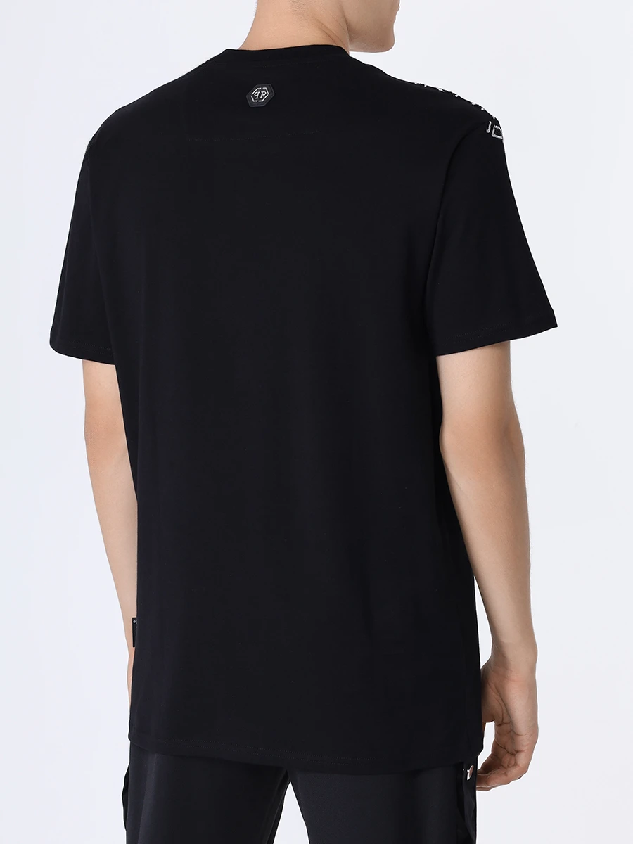 Футболка хлопковая PHILIPP PLEIN MTK6625/02 Черный  Фото 3