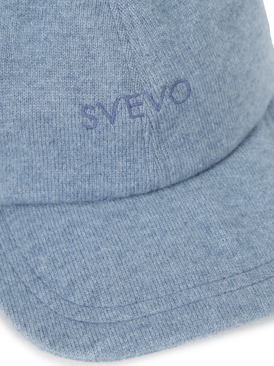 Бейсболка кашемировая SVEVO 01065SA23 200756 Голубой  Фото 3