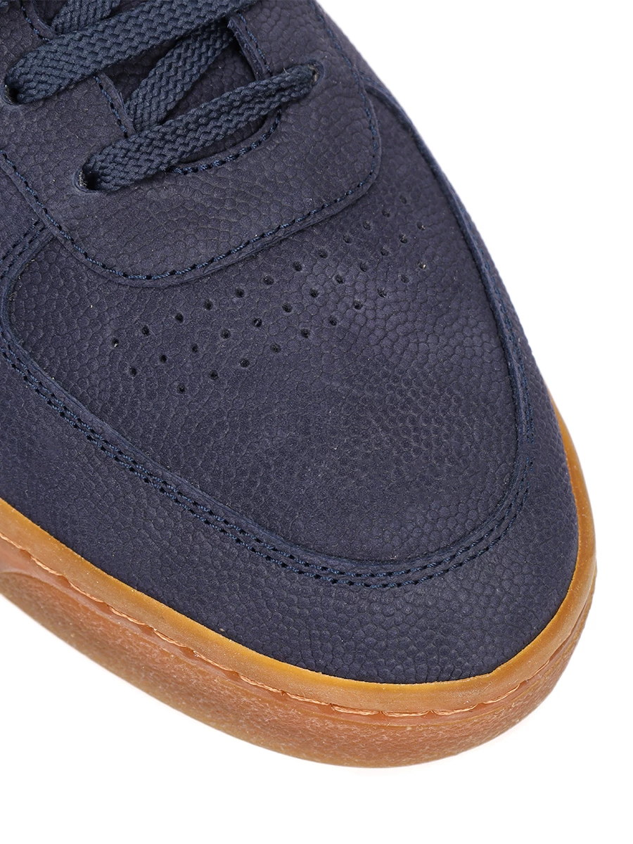 Кеды кожаные на меху BRUNELLO CUCINELLI MZUMSMW273 C8439 Синий  Фото 5