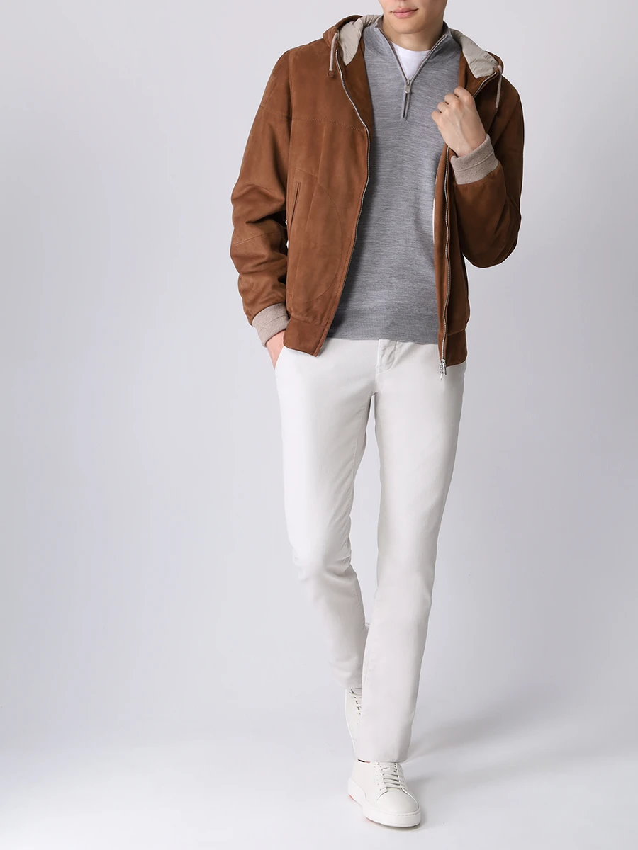 Джемпер шерстяной BRUNELLO CUCINELLI M2400124 CZ621 Серый  Фото 2