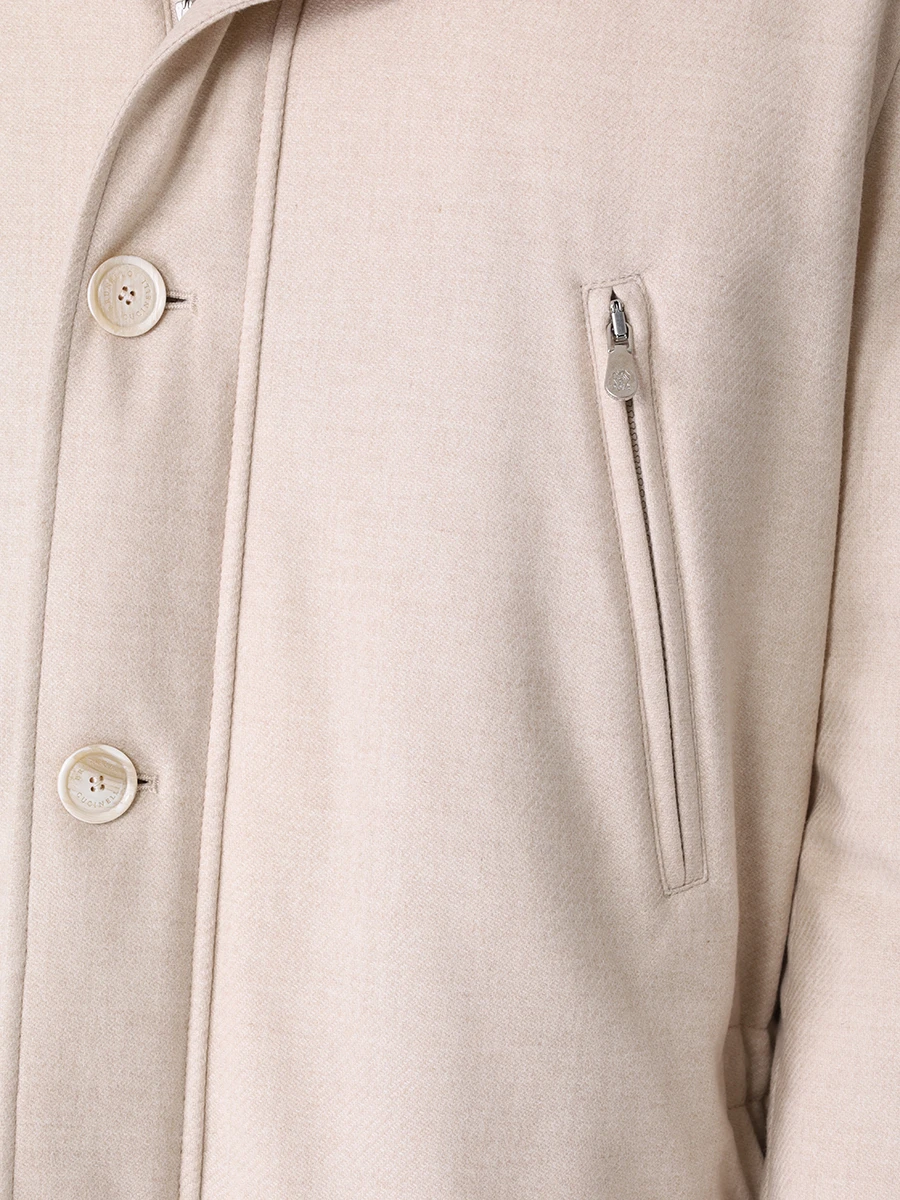 Пуховик с капюшоном BRUNELLO CUCINELLI MM4851948 CJW18 Бежевый  Фото 5