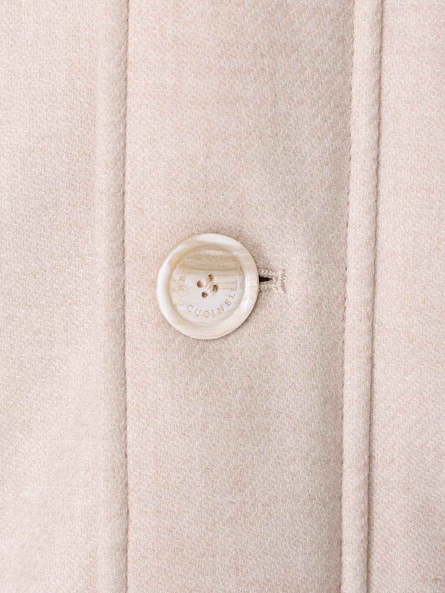 Пуховик с капюшоном BRUNELLO CUCINELLI MM4851948 CJW18 Бежевый  Фото 6