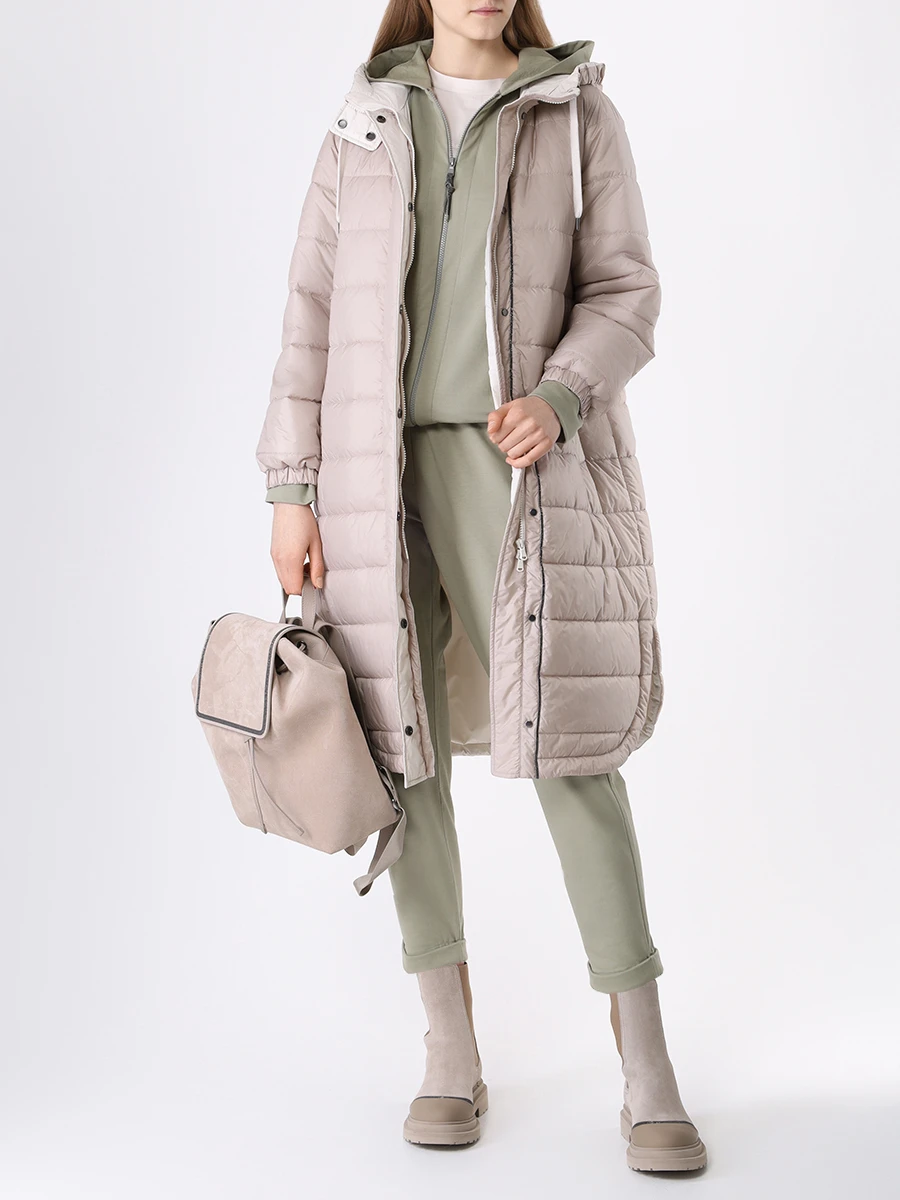 Куртка стеганая BRUNELLO CUCINELLI MH5049699 C7958 Бежевый  Фото 2