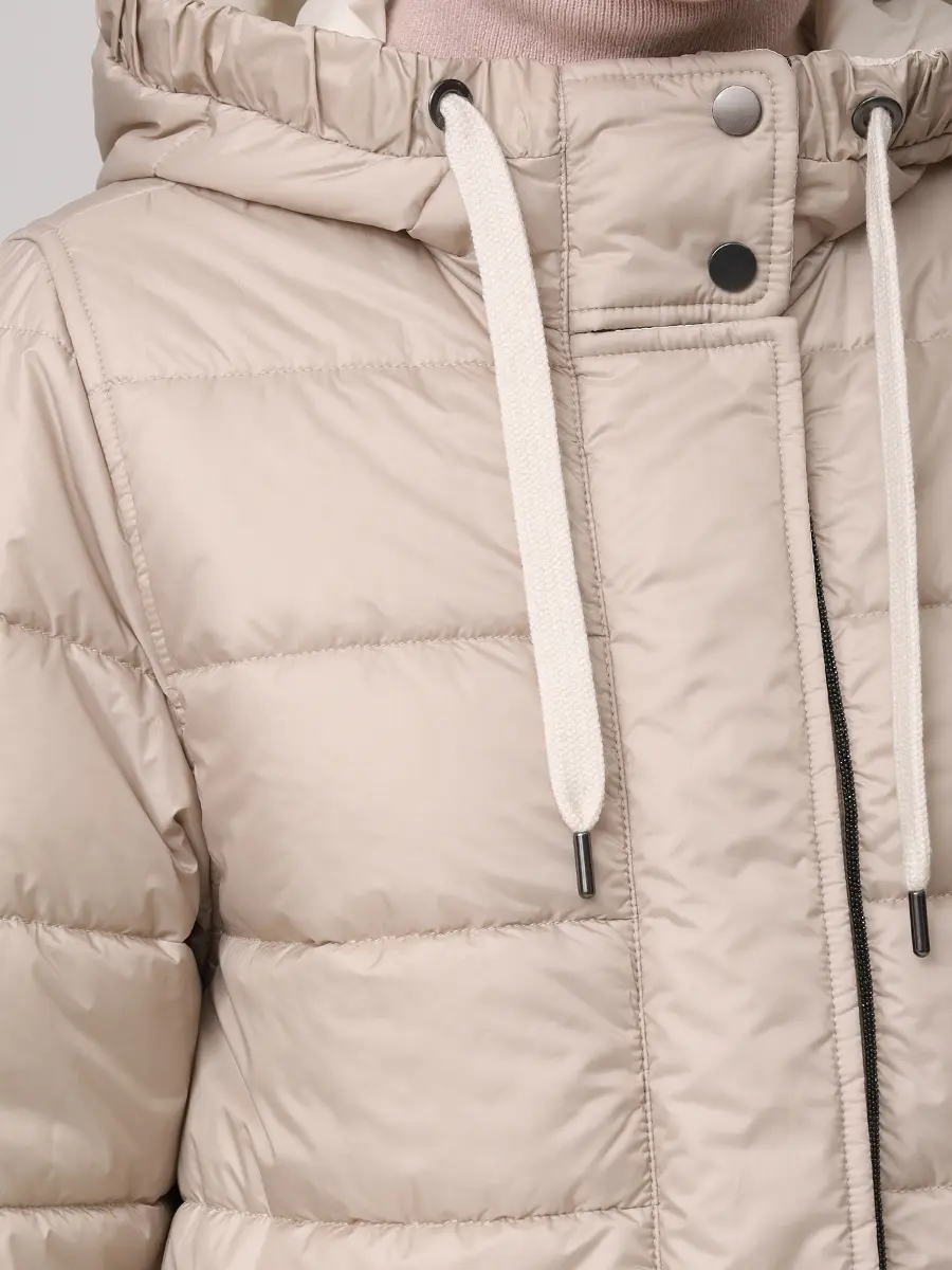 Куртка стеганая BRUNELLO CUCINELLI MH5049699 C7958 Бежевый  Фото 5