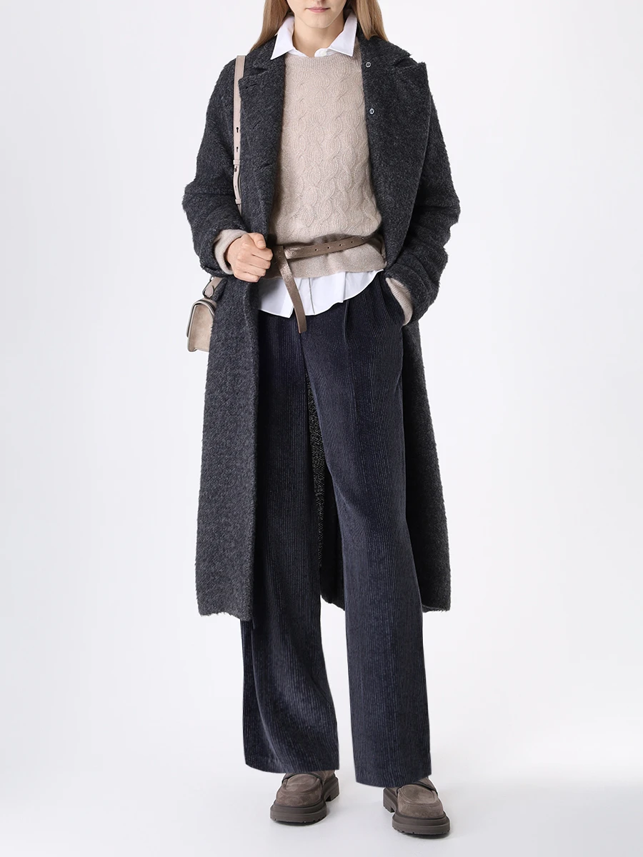 Брюки вельветовые BRUNELLO CUCINELLI MD544P8359 C8901 Синий  Фото 2