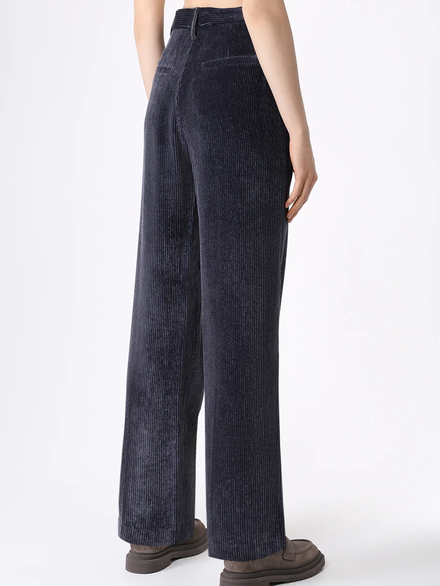 Брюки вельветовые BRUNELLO CUCINELLI MD544P8359 C8901 Синий  Фото 3