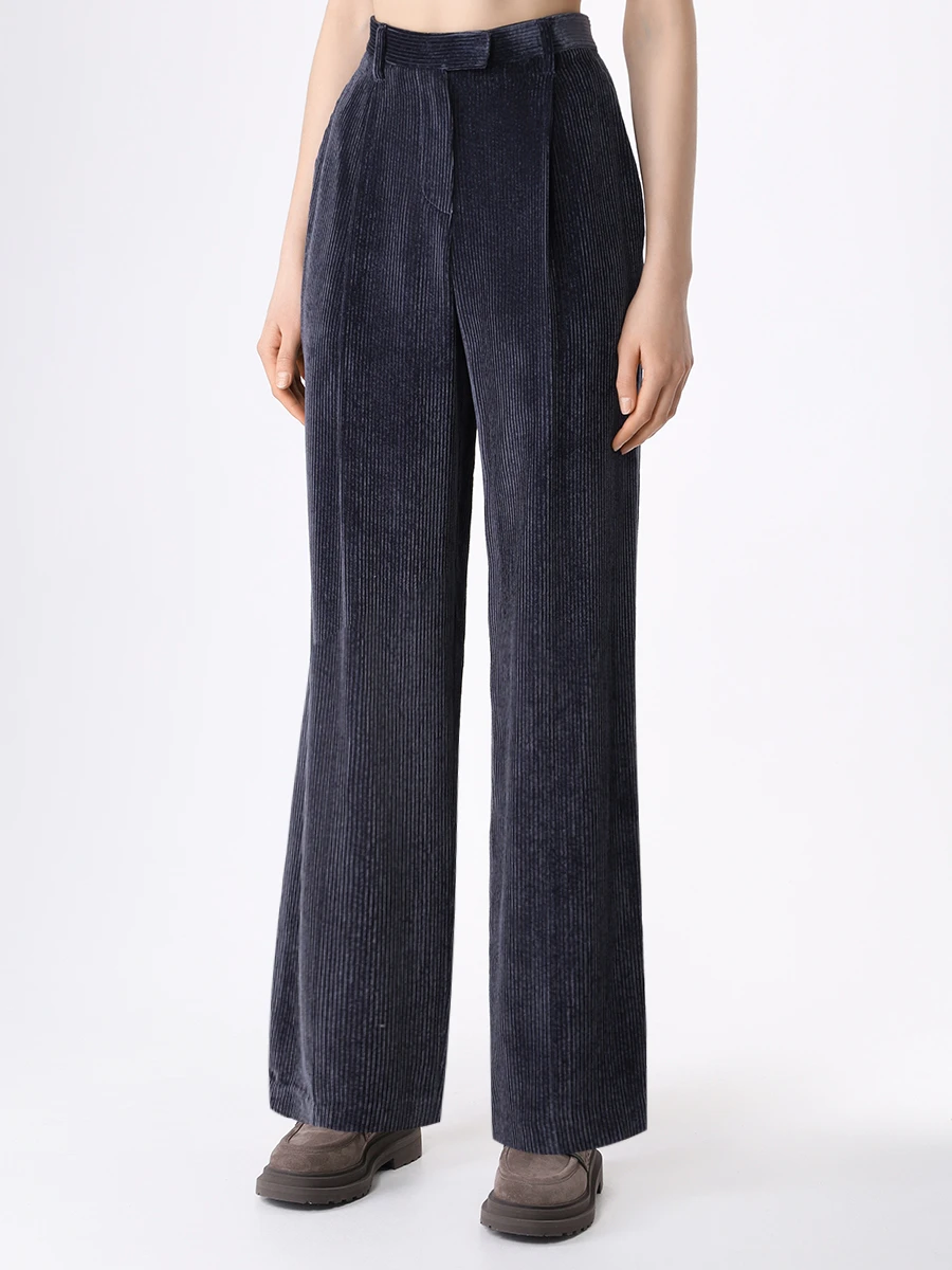 Брюки вельветовые BRUNELLO CUCINELLI MD544P8359 C8901 Синий  Фото 4