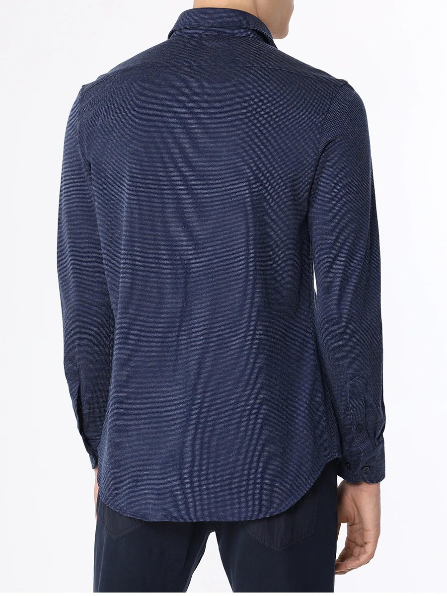 Рубашка Regular Fit хлопковая PAUL & SHARK 13313101/403 Синий  Фото 3