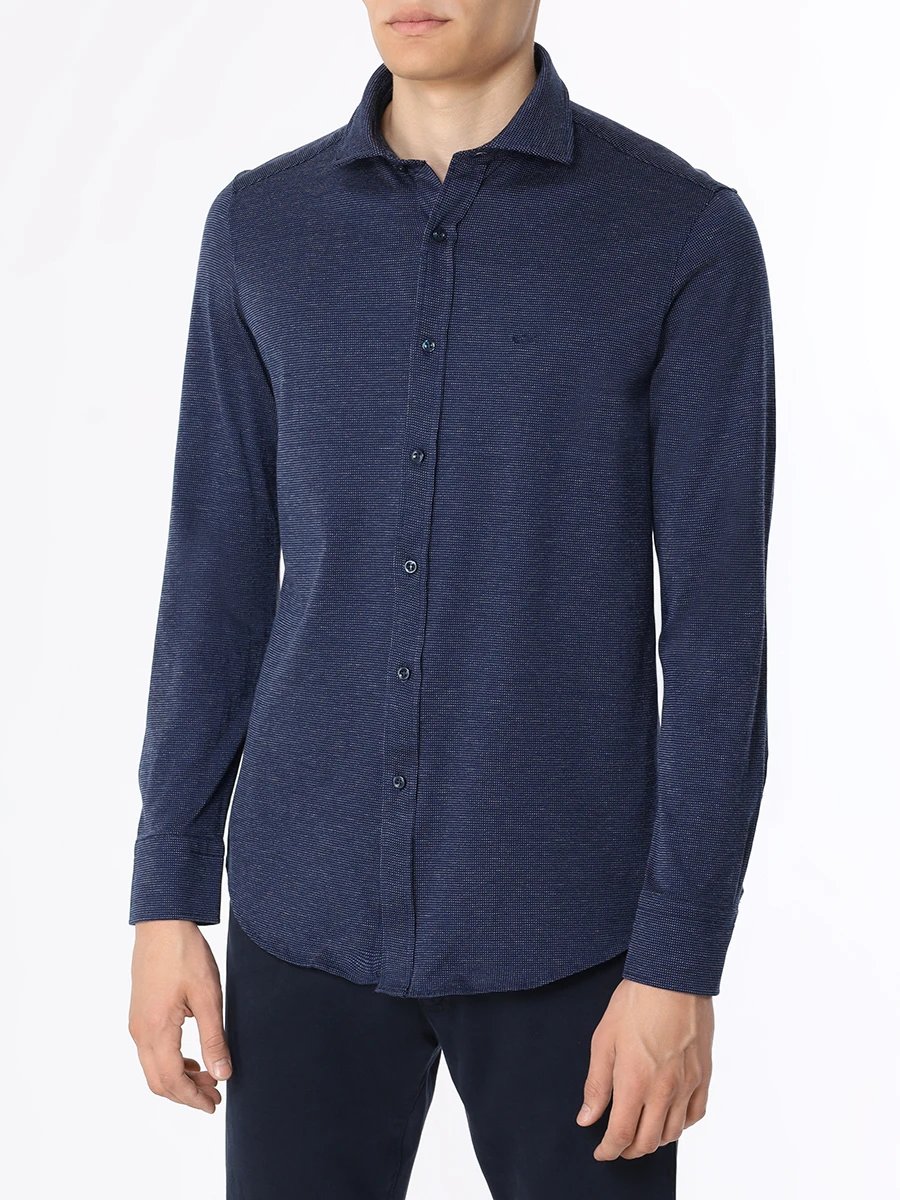 Рубашка Regular Fit хлопковая PAUL & SHARK 13313101/403 Синий  Фото 4