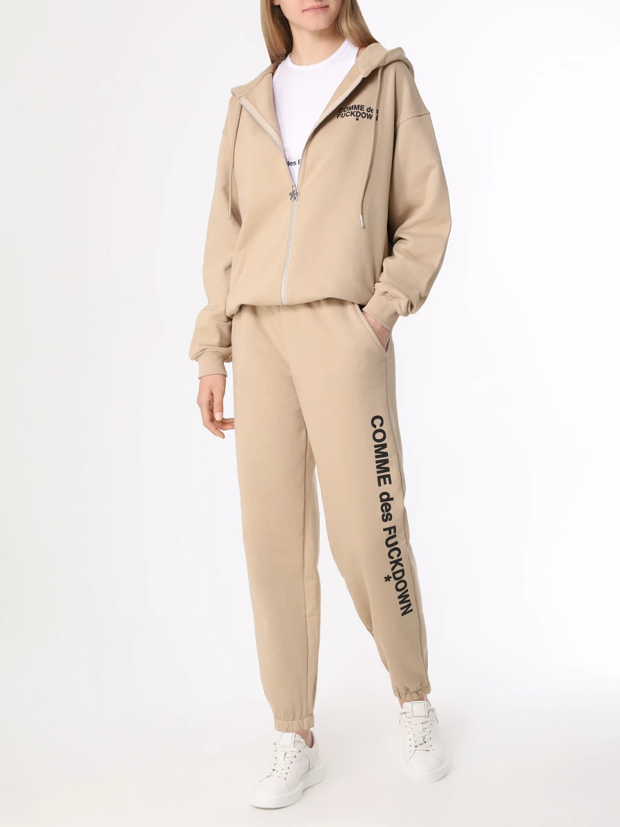 

Олимпийка хлопковая, Бежевый, CDFD3036 NOCCIOLA