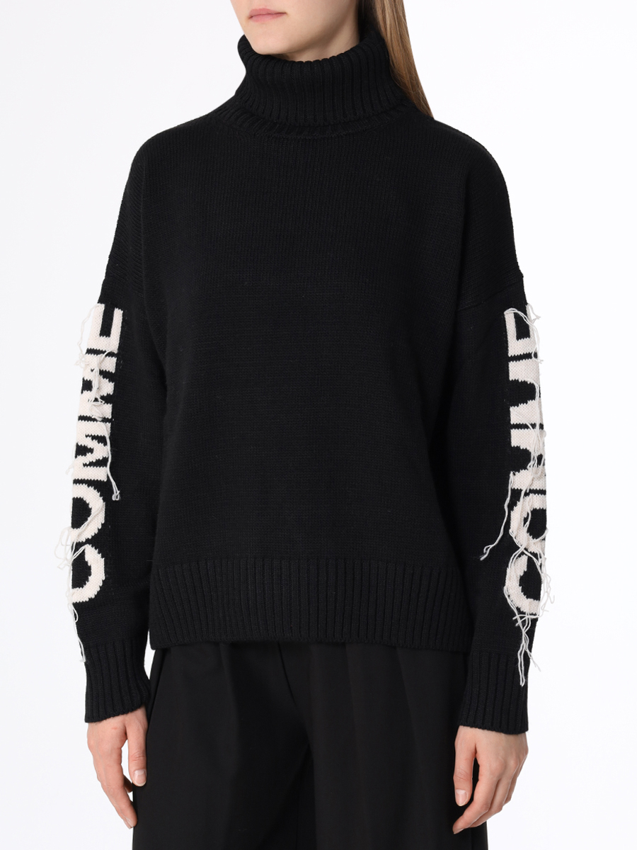 

Свитер с логотипом, Черный, CDFD3115 NERO