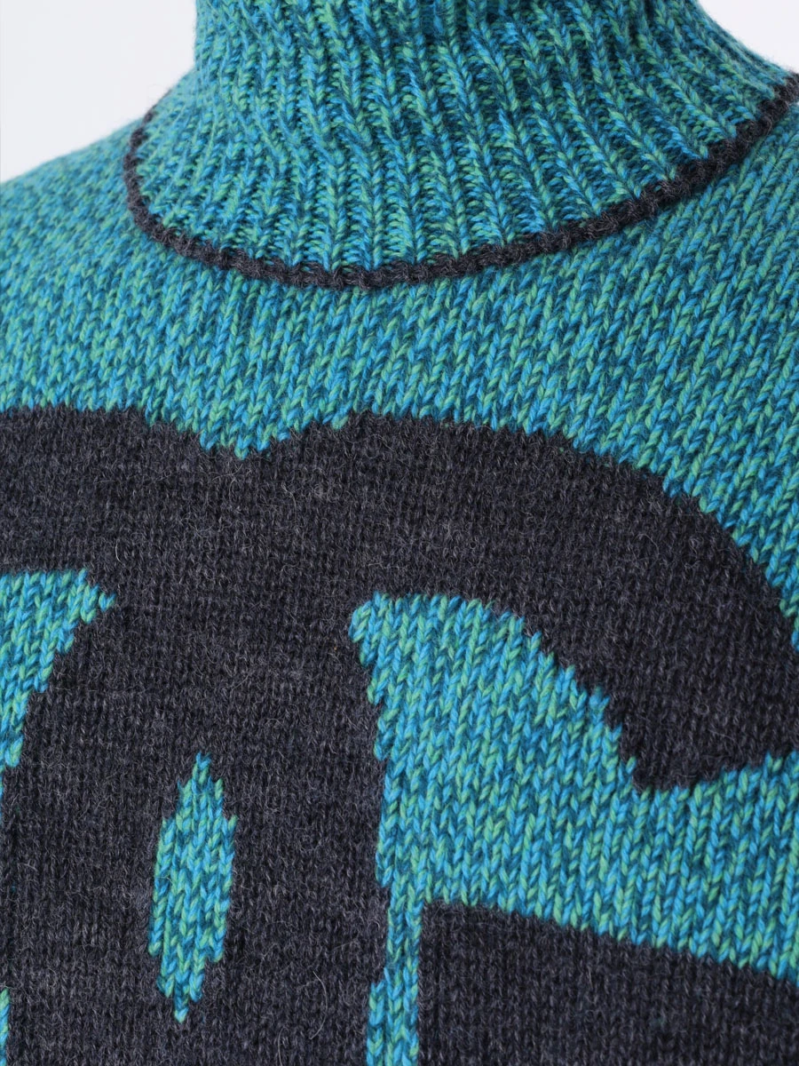 Свитер шерстяной DOLCE & GABBANA GXR18T JFMN1 S9001 Зеленый  Фото 5