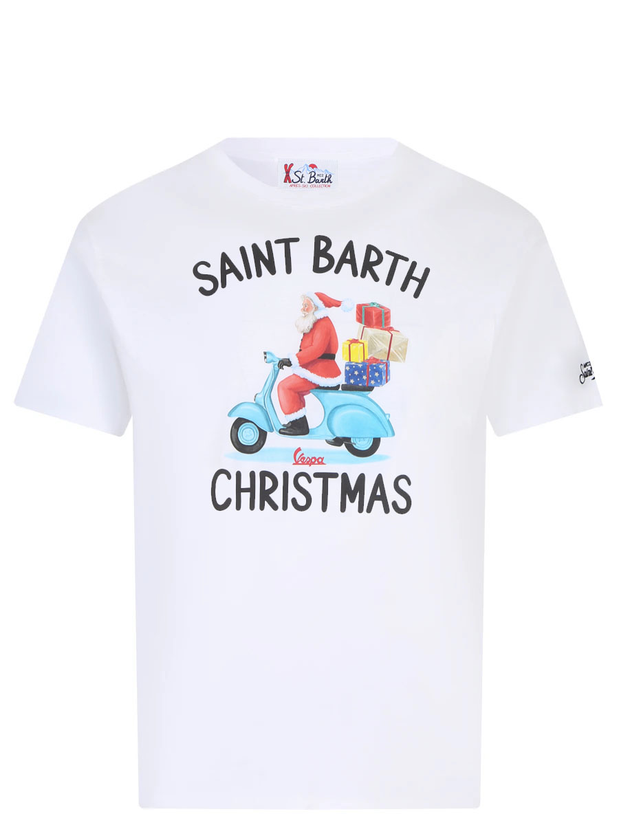 

Футболка хлопковая, Белый, ARNOTT - SANTA MOTOR 10