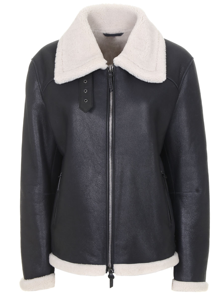 

Дубленка из овчины, Черный, AL22FW010912