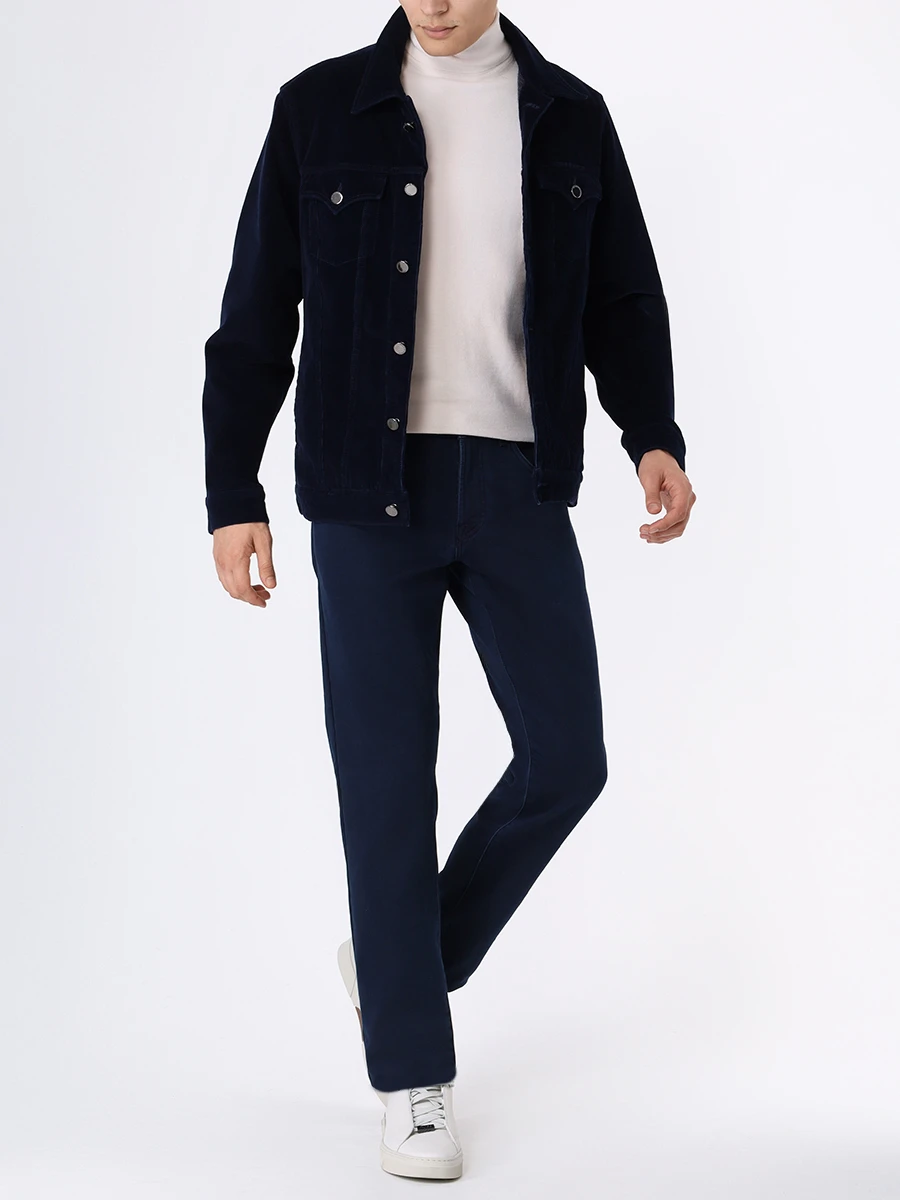 Джинсы Regular Fit хлопковые SCISSOR SCRIPTOR COSTANTINO T12 W1 Синий  Фото 2