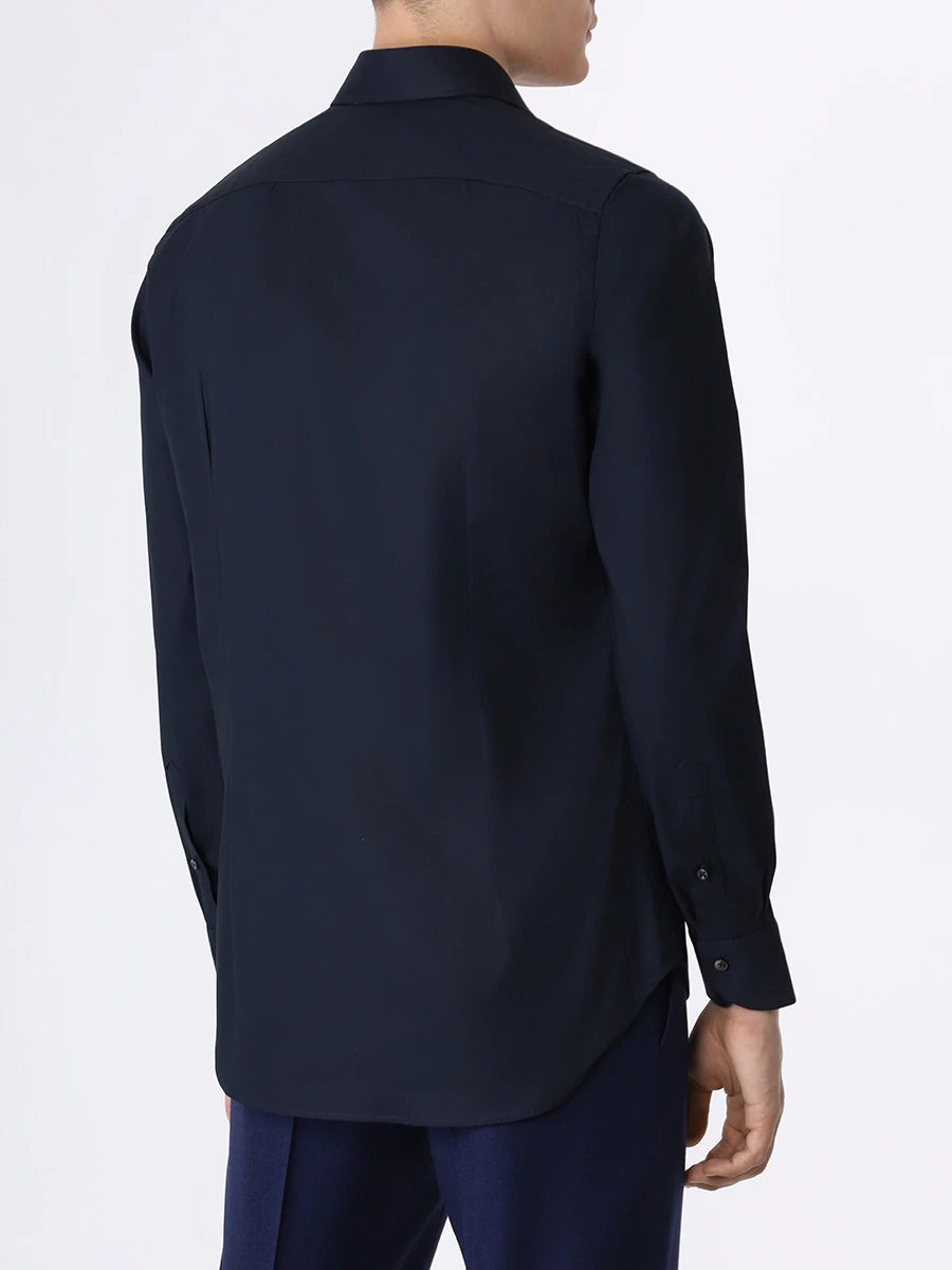 Рубашка Slim Fit хлопковая CANALI GD02832/302/X18 Темно-, размер 52, цвет синий GD02832/302/X18 Темно- - фото 3