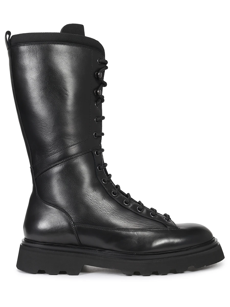 Ботинки кожаные на меху DOUCAL`S DD8670TYLEPN688NNOO, размер 37.5, цвет черный - фото 1