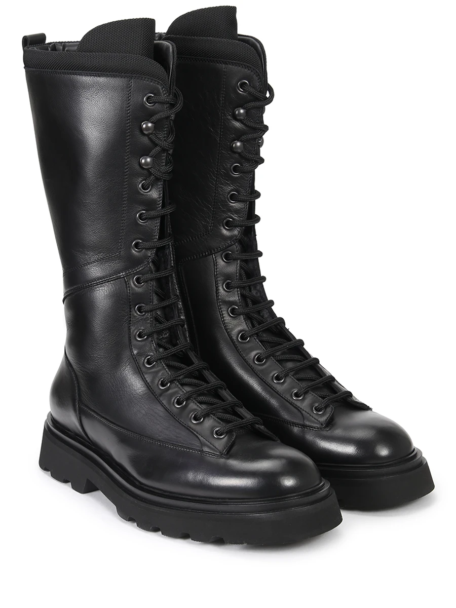 Ботинки кожаные на меху DOUCAL`S DD8670TYLEPN688NNOO, размер 37.5, цвет черный - фото 2