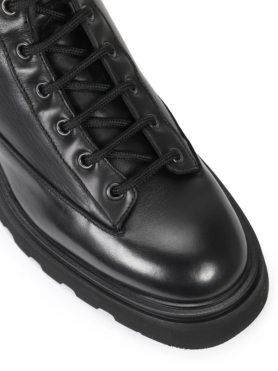 Ботинки кожаные на меху DOUCAL`S DD8670TYLEPN688NNOO, размер 37.5, цвет черный - фото 5