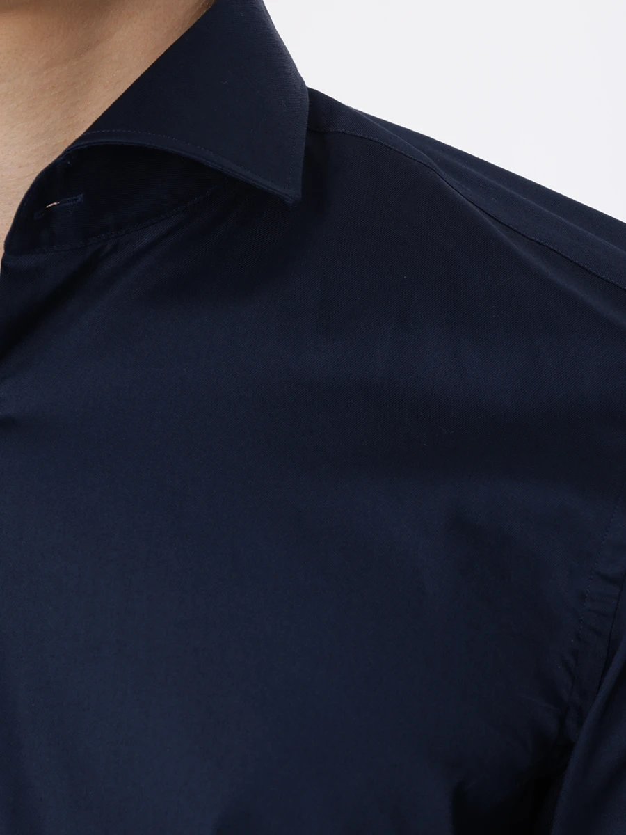 Рубашка Slim Fit хлопковая HUGO 50482056/413, размер 48, цвет синий 50482056/413 - фото 5