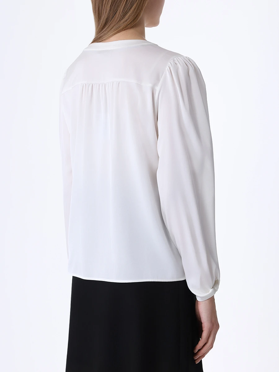 Блуза шелковая BOSS 50501001/112, размер 38, цвет кремовый 50501001/112 - фото 3