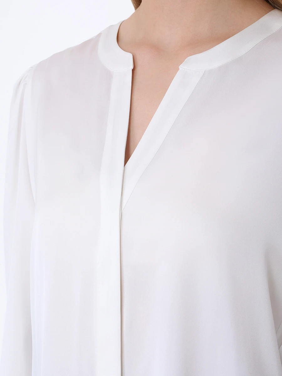 Блуза шелковая BOSS 50501001/112, размер 38, цвет кремовый 50501001/112 - фото 5