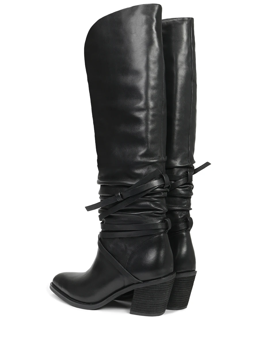Сапоги кожаные JULI TOO Ada boots Черный  Фото 4
