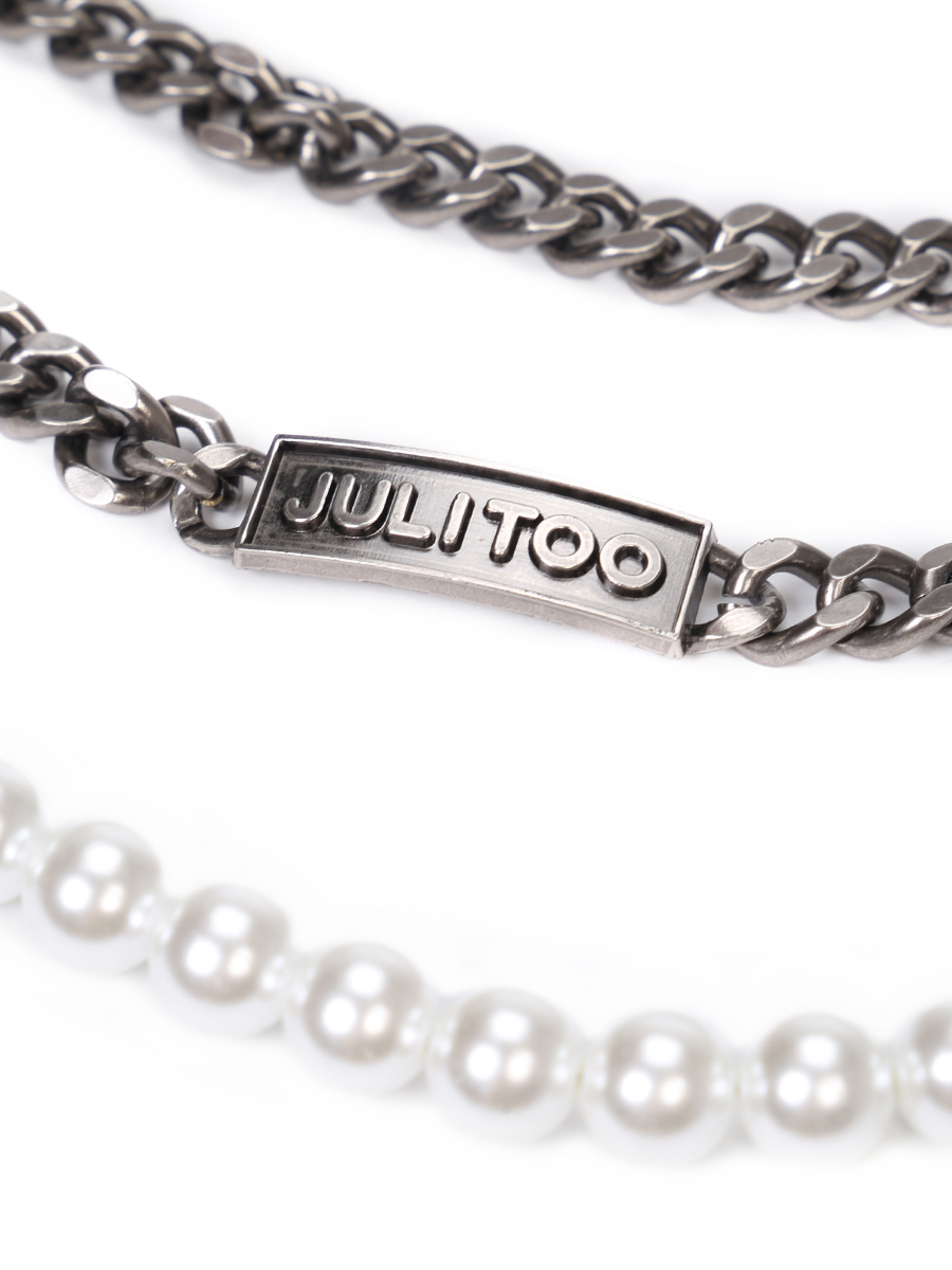 Пояс-цепочка JULI TOO JT Pearl belt chain, размер Один размер, цвет серебряный - фото 3