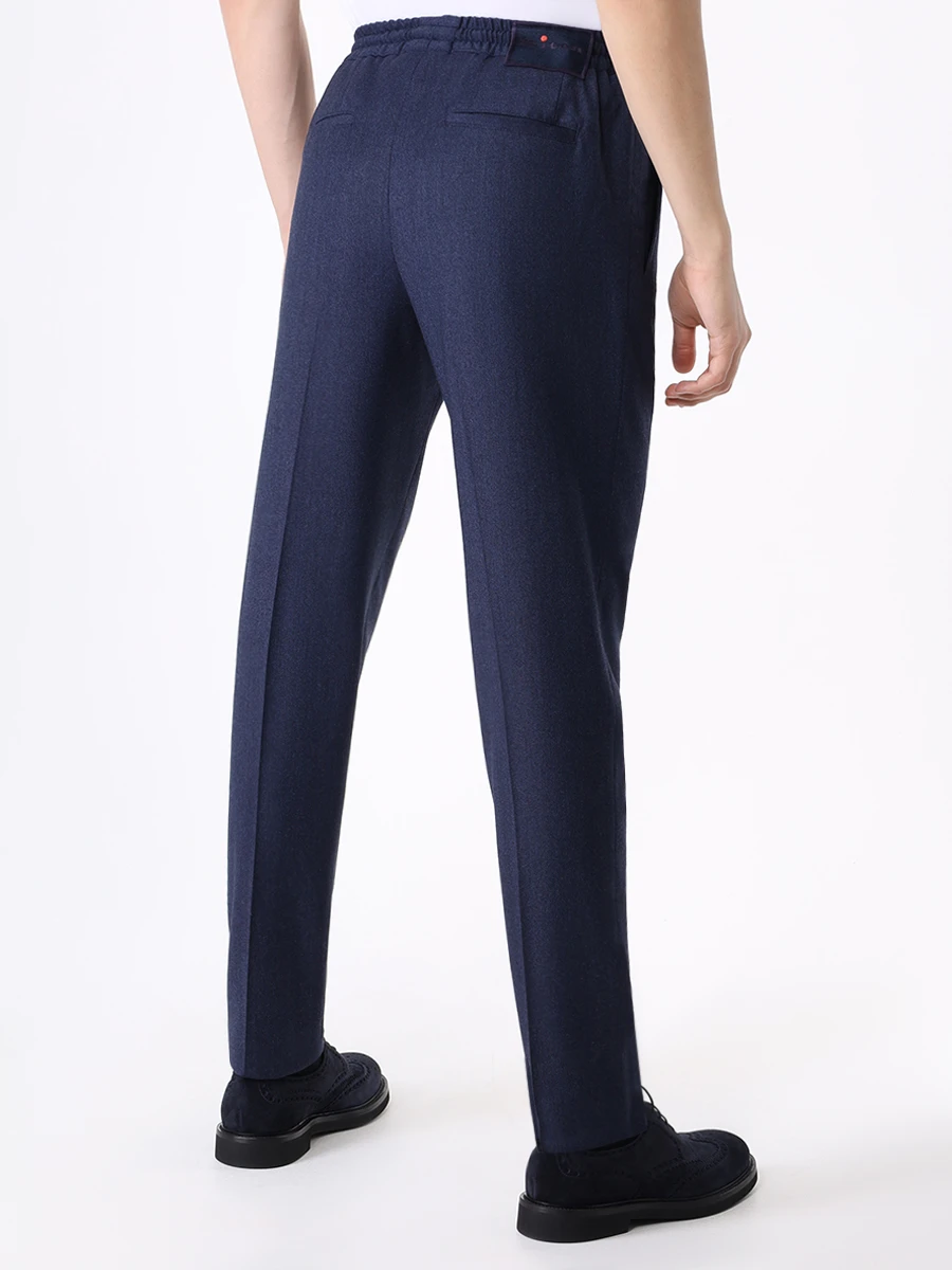 Брюки шерстяные KITON UPLACK0146C14000 Синий  Фото 3