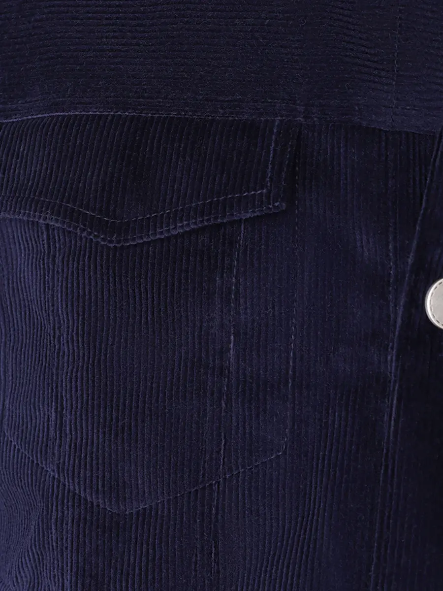 Куртка вельветовая KITON UW1560YC402302002 Синий  Фото 5