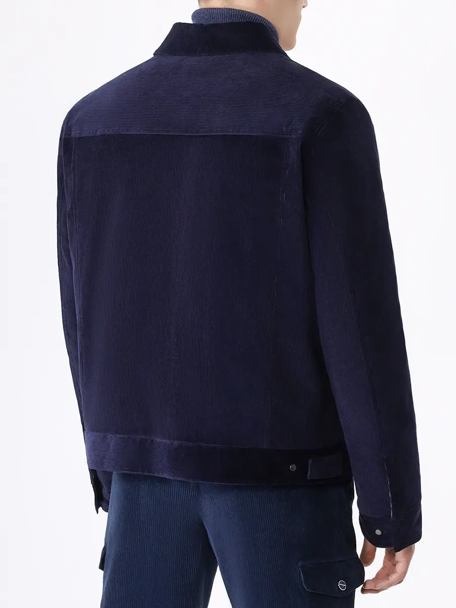 Куртка вельветовая KITON UW1560YC402302002 Синий  Фото 3