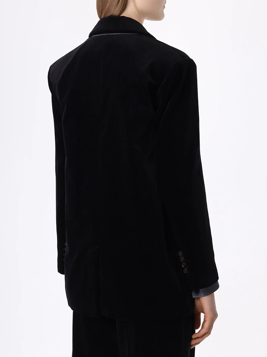 Костюм бархатный BRUNELLO CUCINELLI MD5612512/MD561P8458 C101 Черный Черный  Фото 3