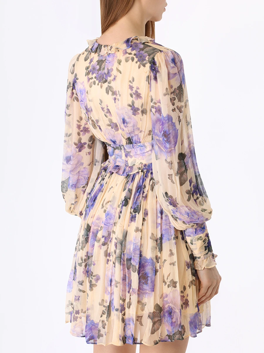Платье из вискозы ZIMMERMANN 8081DF232 BLUFL, размер 40, цвет цветочный принт - фото 3