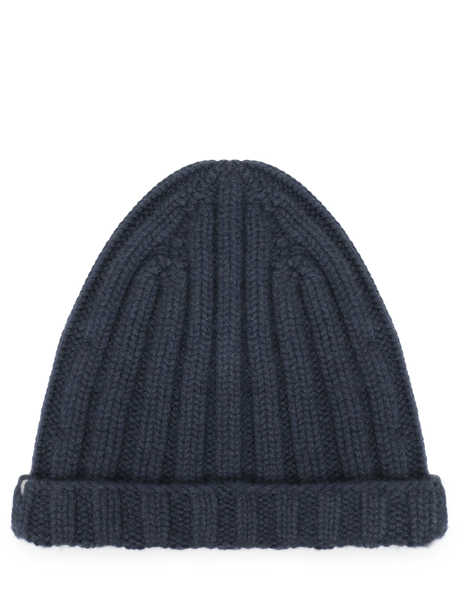 Шапка кашемировая FIORONI CASHMERE MK10I1042 0155 A.13 Синий  Фото 2