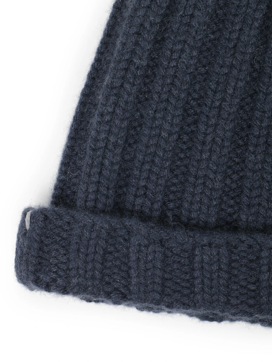 Шапка кашемировая FIORONI CASHMERE MK10I1042 0155 A.13 Синий  Фото 3