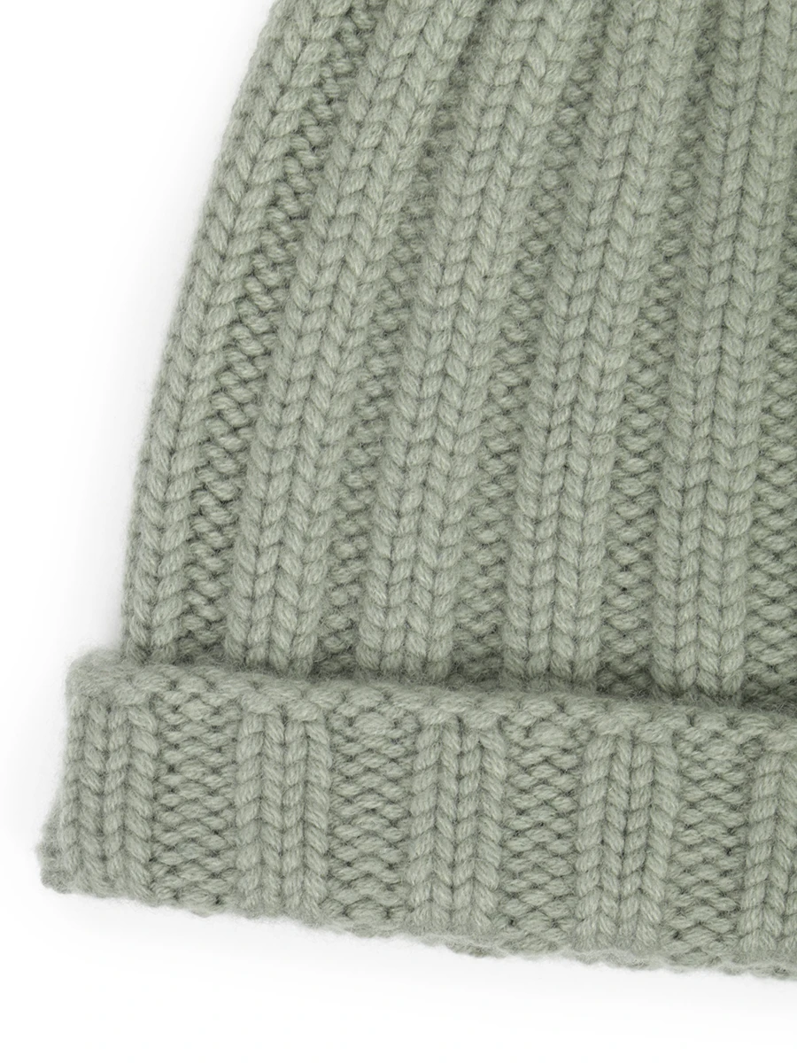 Шапка кашемировая FIORONI CASHMERE MK10I1042 0157 A.18 Зеленый  Фото 3