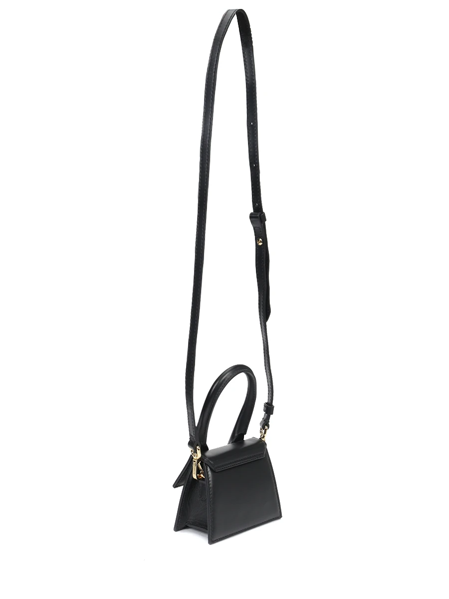 Сумка кожаная Le Chiquito JACQUEMUS 213BA001-3000 990 Черный  Фото 3