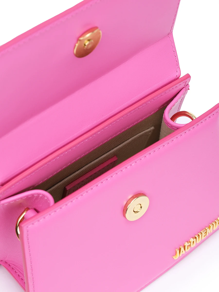 Сумка кожаная Le Chiquito JACQUEMUS 213BA002-3060 434 Розовый  Фото 4