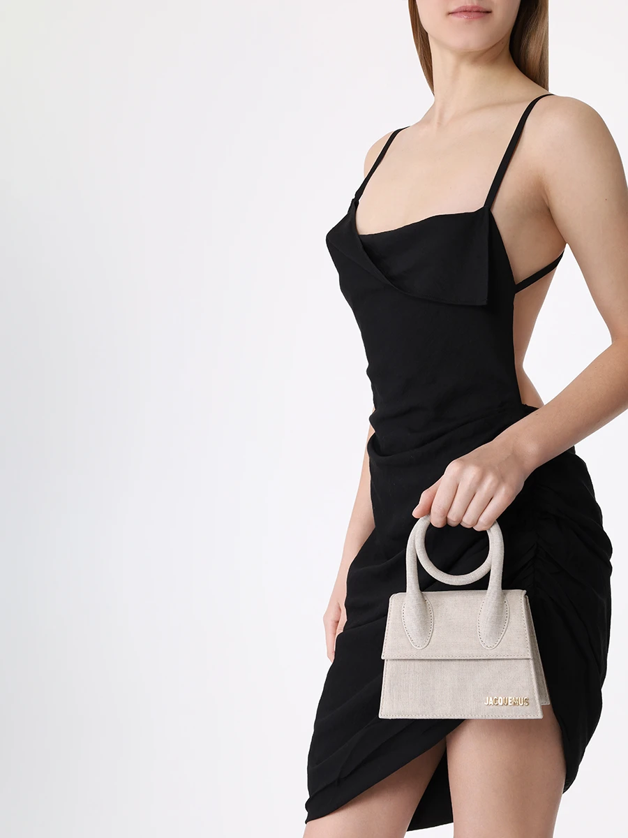 Сумка текстильная Le Chiquito Noeud JACQUEMUS 213BA005-3071 140 Бежевый  Фото 2