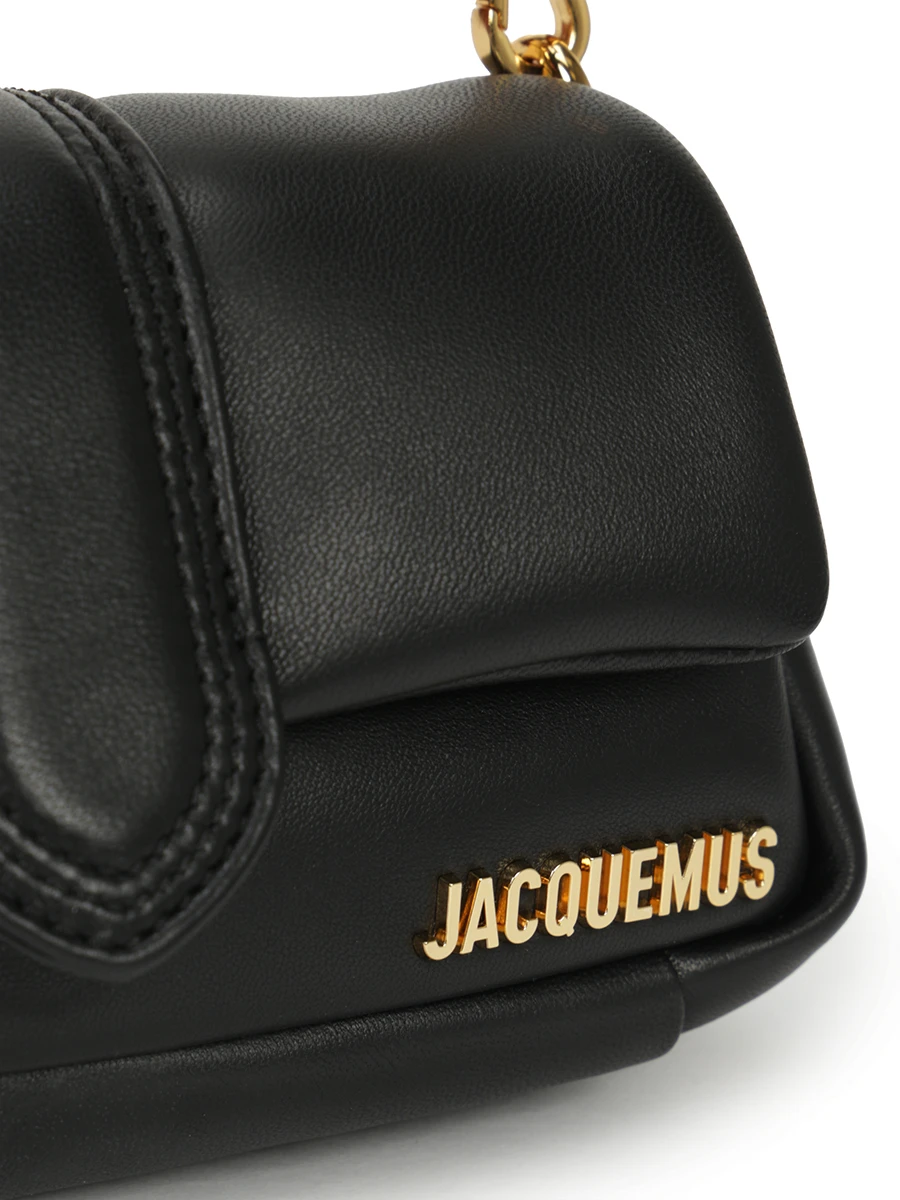 Сумка кожаная Le Petit Bambimou JACQUEMUS 233BA335-3073 990 Черный  Фото 5