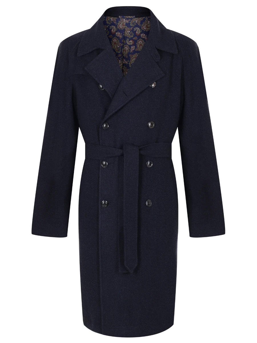 Пальто шерстяное STILE LATINO CUBRANDO CM22201 B40 Синий 