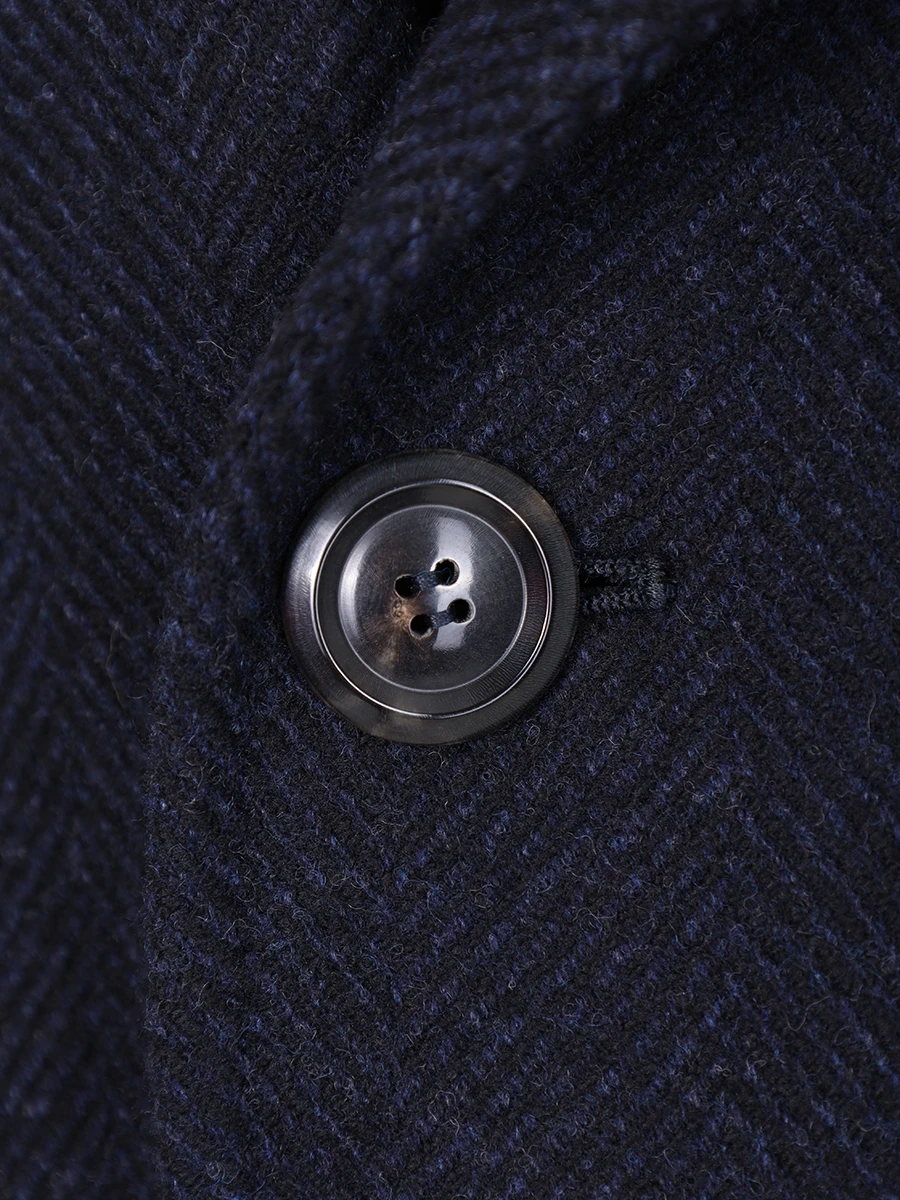 Пальто шерстяное STILE LATINO CUBRANDO CM22201 B40 Синий  Фото 4