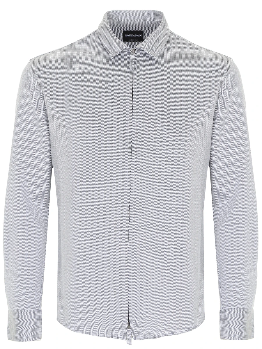 Рубашка хлопковая GIORGIO ARMANI 8WGCCZ5H J005R PZ01 Серый 